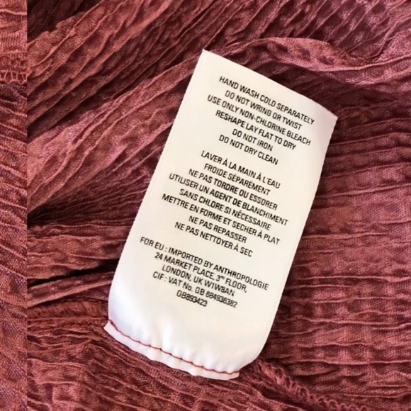 Anthropologie Feather Bone Metallic Rose Halter Top - Picture 4 of 7